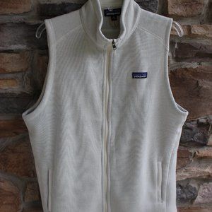 Patagonia Women's Better Sweater Vest Cream Size XL #STY25886FA15